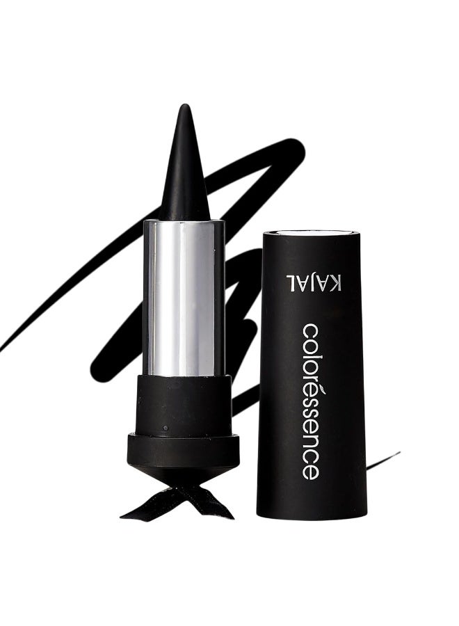 Coloressence Kajal for Women, Intense Black, 2.5gm | Long Lasting | Waterproof | Enriched with Triphala, Camphor & Almond oil | Smudge Proof - Image 1